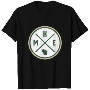 Discover Milwaukee Circle Patch Green T Shirts
