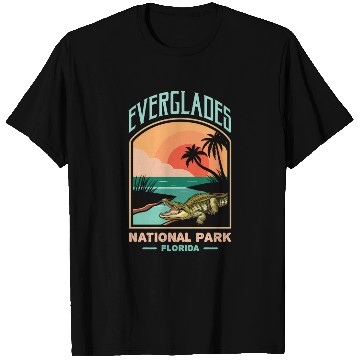 Discover Everglades National Park Us Crocodile Florida Alli T Shirts