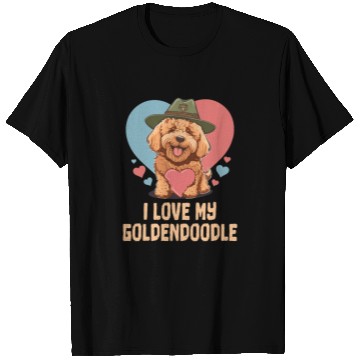 Discover I Love My Goldendoodle Dog Dad Doodle Mama Cute T Shirts