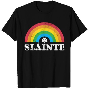 Discover Slainte 80S 70S Rainbow Irish St PatricDay T Shirts