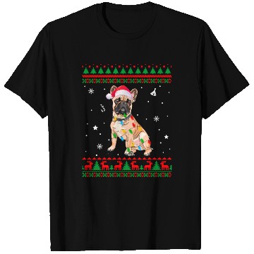 Discover Ugly Lights French Bulldog Dog T Shirts