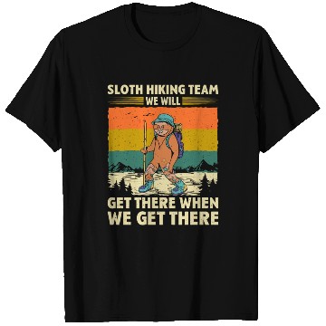 Discover Sloth Hiking Team Wanderlust funny Mountaineer T Shirts