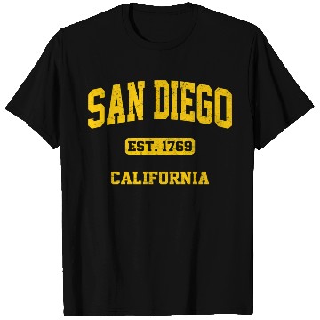 Discover San Diego California State Athletic Style T Shirts