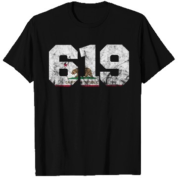 Discover Area Code 619 San Diego California T Shirts