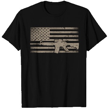 Discover Distressed American Flag Ar15 For Gun Ar15 T Shirts