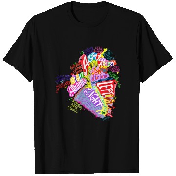 Discover Anatomical Heart Word Graffiti T Shirts
