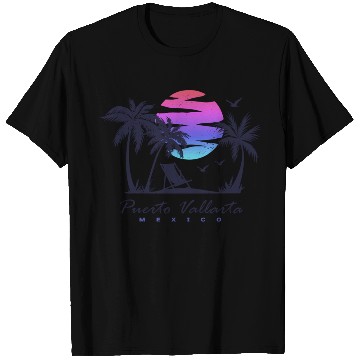 Discover Puerto Vallarta Mexico Beach Vacation Sunset T Shirts