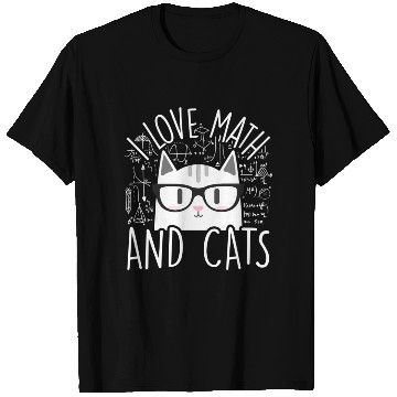 Discover I Love Math And Cats Kitty Cat Feline T Shirts