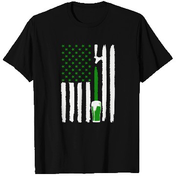 Discover Green St PatricDay Beer American Flag Patriotic Ir T Shirts