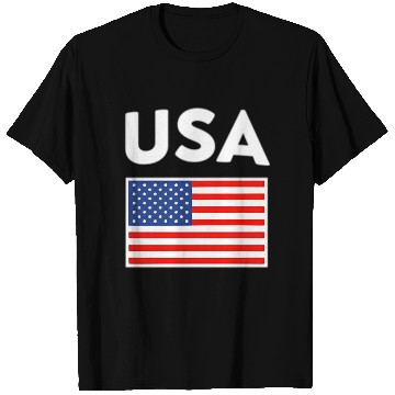 Discover Usa Flag United States Blue Red And White T Shirts