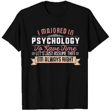 Discover Psychology Major Studen Graduation College T Shirts