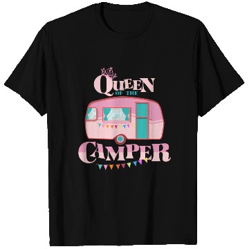 Discover Queen Of The Camper Camping T Shirts
