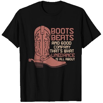 Discover Line Dance Boots Beats Good Company Country Music T Shirts