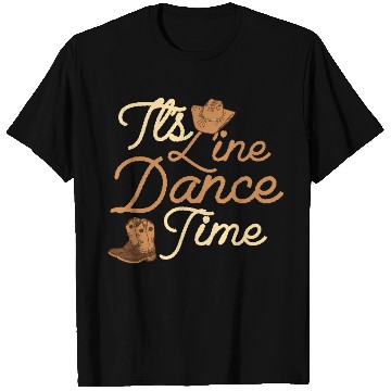 Discover It's Line Dance Time Western Country Music T Shirts
