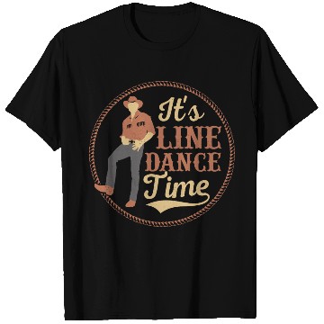 Discover It's Line Dance Time Country Music Western T Shirts