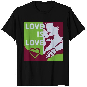 Discover Love Is Love - Colorful Graphic T Shirts