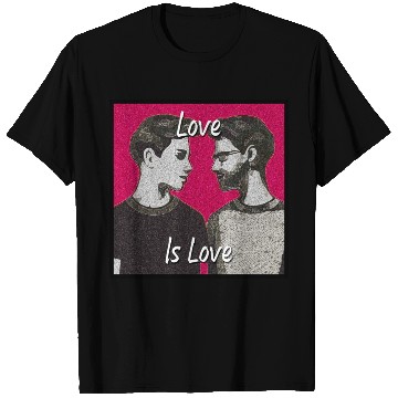 Discover Love Is Love - Colorful LGBTQ Graphic T Shirts