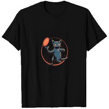 Discover Cat Playing Frisbee Disc Golf Player Discgolfer T Shirts
