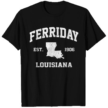 Discover Ferriday Louisiana La State Athletic Style T Shirts