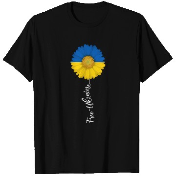 Discover Free Ukraine Sun Flower Support Ukraine I Stand Wi T Shirts