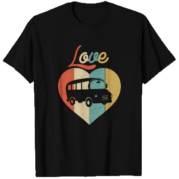 Discover Love School Bus T Shirts