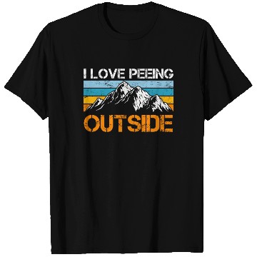 Discover Mountaineer funny Peeing outside Nature boy T Shirts