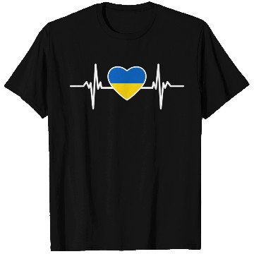 Discover Ukraine Ukraine Flag Heart Beat Ukraine T Shirts