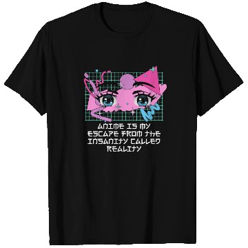 Discover Anime Is My Escape from Reality Manga Emo Japanese T Shirts