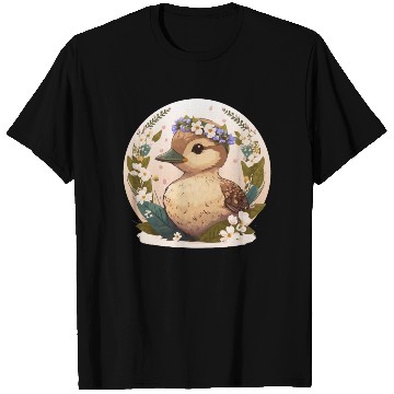 Discover Cottagecore Cute Baby Duck Flower Kawaii Duckling T Shirts