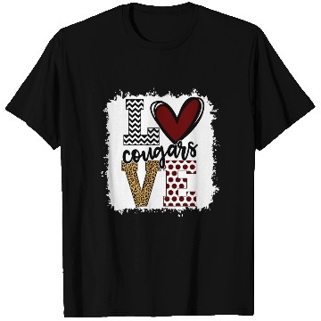 Discover Cougars Mascot Love School Spirit Fantastic T Shirts