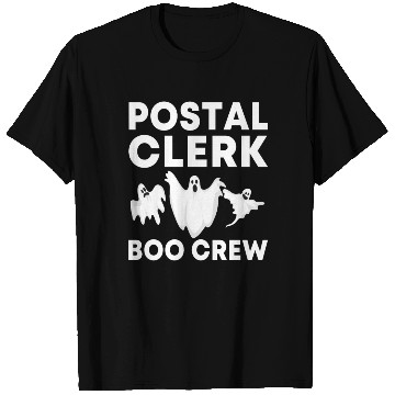 Discover Funny Postal Clerk Boo Crew Spooky Halloween T Shirts