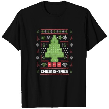 Discover Chemistree Science Christmas Tree Chemistry T Shirts