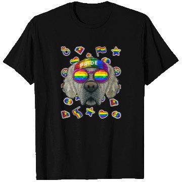 Discover Lgbt Golden Retriever Gay Pride Month Dog Rainbow T Shirts