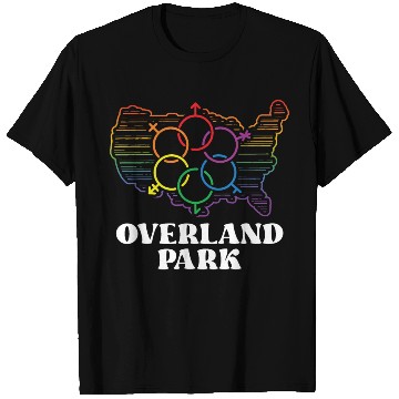 Discover Overland Park Pride Flag Pride Month LGBTQ Flag T Shirts