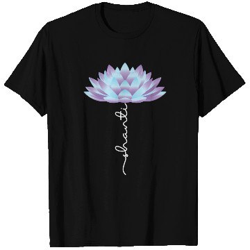 Discover Yoga Lover Spiritual Shanti Lotus T Shirts