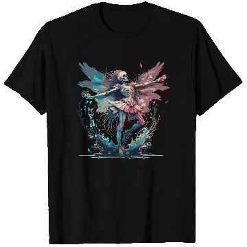 Discover Watercolor Skeleton Fairy Gothic Fairycore Grunge T Shirts
