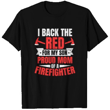 Discover Proud Firefighter Mom Back The Red T Shirts