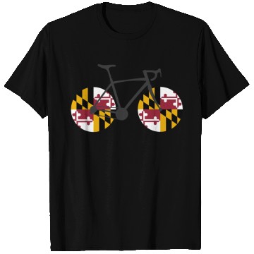 Discover Maryland Flag Cycling T Shirts