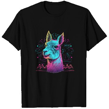 Discover Colorful neon Llama T Shirts