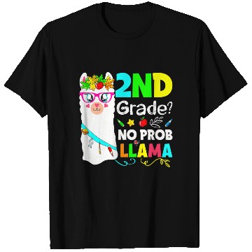 Discover No Prob-Llama 2nd Grade Squad Back To School Teach T Shirts