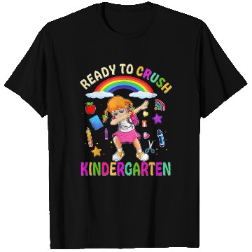 Discover Ready To Crush Kindergarten Cute Dabbing Girl Back T Shirts