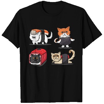 Discover Sushi Persian Cat For Funny Cat Lover Sushi Lover T Shirts
