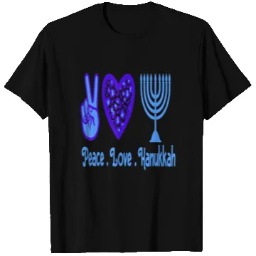 Discover Peace Love Hanukkah 2021 Jewish Menorah Hanukkah C T Shirts