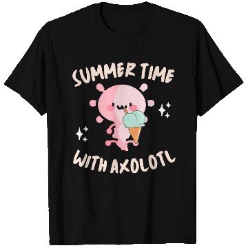 Discover Funny SummerTime with axolotl Cute Kawaii Axolotl T Shirts