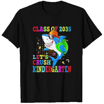 Discover Let's Crush Kindergarten Shark Back To School Clas T Shirts