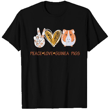 Discover Peace love guinea pigs for Guinea Pigs lover T Shirts