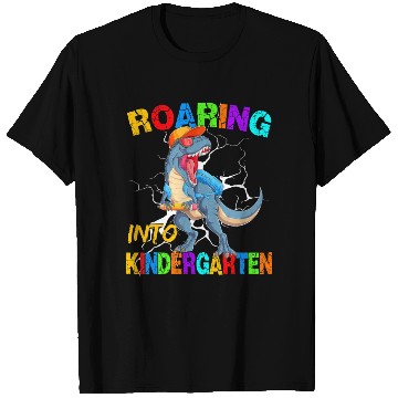 Discover Roaring Into Kindergarten T Rex Dinosaur Back To S T Shirts