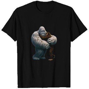 Discover Yeti hugs Bigfoot T Shirts