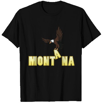 Discover Bald Eagle Bird In Montana T Shirts