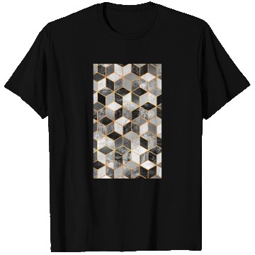 Discover Soft Cube Black T Shirts